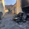 photo  l’incendie a fait des dégâts considérables, rue de l’abattoir, à bellême (orne) 