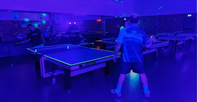 photo  belle réussite pour la deuxième édition du dark ping ce week-end.  &copy;  ouest-france 