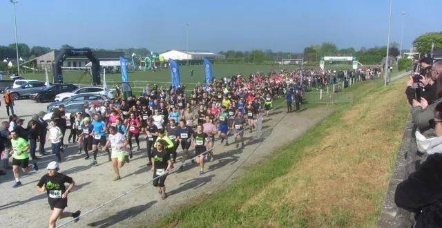 photo  les traileurs se sont élancés successivement sur les circuits de 32 km pour les plus expérimentés, 16 et 8 km pour les autres.  &copy;  ouest-france 