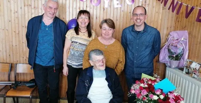 photo  denise allard, la nouvelle centenaire challoise.  &copy;  yannick livet 