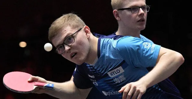 photo  alexis et félix lebrun pourraient se croiser dès les huitièmes de finale des championnats du monde de tennis de table en simple messieurs.  &copy;  then chih wey / xinhua via afp 