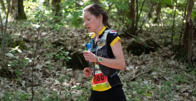 photo  aline lubineau (us arnage) a remporté la course sur 33,5 kilomètres, chez les femmes.  &copy;  le maine libre 