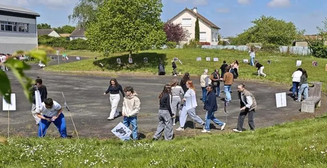 photo  vendredi, les élèves du lycée malraux ont pu réaliser une chasse au trésor solidaire, au profit du secours populaire, sous la forme d’un parcours dans l’établissement jalonné de trois défis à relever : stratégie, observation et sport. un moyen ludique de développer l’entraide et l’esprit d’équipe. ce temps fort faisait partie d’un projet global sur le thème de la solidarité pour cette année scolaire. « grâce aux élèves qui ont sollicité des donateurs autour d’eux, nous avons collecté 4 064 € », a annoncé, enthousiaste, charlotte reyn’bazoun, professeure et référente.  &copy;  ouest-france 