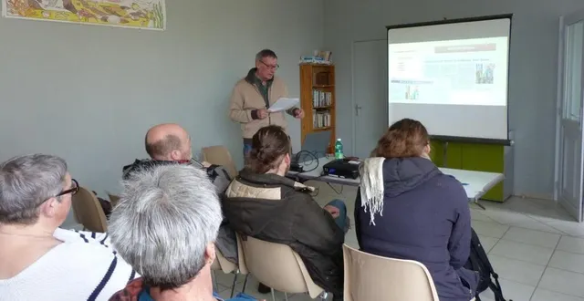 photo  alain gossart, président de la fondation jean-jousse, présente le bilan des activités de 2024.  &copy;  ouest-france 