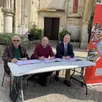 photo  les signataires de la convention : louis hamel, président de l’association architecture et patrimoine, alain lolivier, maire d’écouché-les-vallées, et richard guibert, membre de la délégation ornaise de la fondation du patrimoine. 