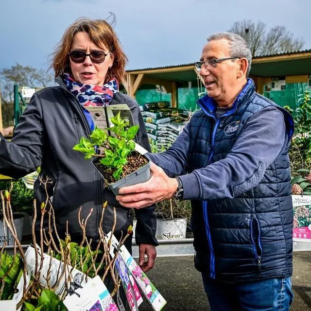 photo dans les jardineries, avec le printemps, c’est le rush dans les jardineries.  ©  photo le maine libre yvon loue