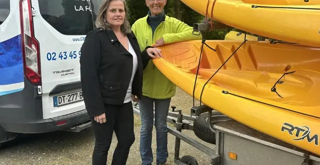 photo  nathalie le bihan et catherine leclerc présentent la nouvelle saison de la base de canoë-kayak.  &copy;  ouest-france 