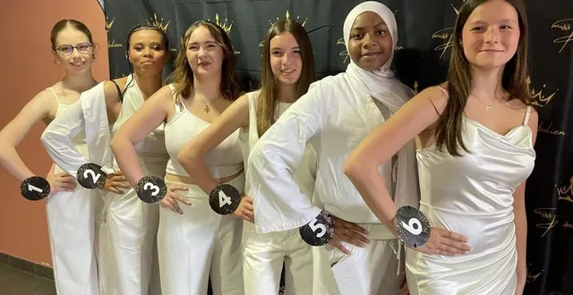 photo  lilou latour, la candidate numéro 1, a été élue miss pays sabolien le samedi 3 mai à précigné.  &copy;  le maine libre 