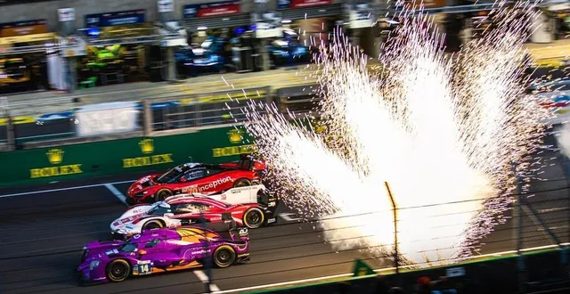 photo  cette photo, prise lors des 24 heures du mans en juin 2024 par valentin bourgeois a remporté le premier prix du concours sarthe endurance photos, catégorie nuit.  &copy;  bourgeois valentin 