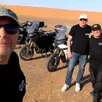 photo  les quatre motards : pascal corbin, jean panchèvre, jean-paul parmentier et christian paris. 