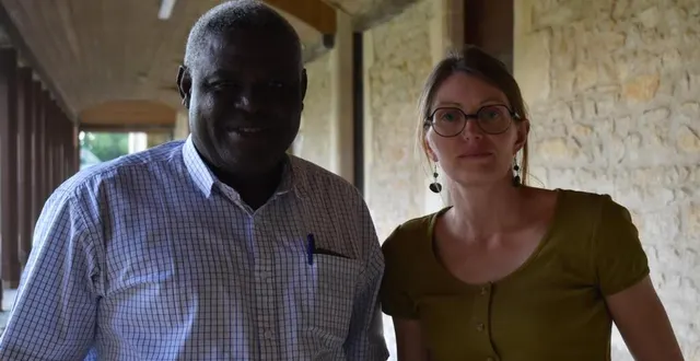 photo  évariste zongo et marie vannier, deux responsables d’établissement qui souhaitent mettre en place une collaboration pérenne.  &copy;  le maine libre 