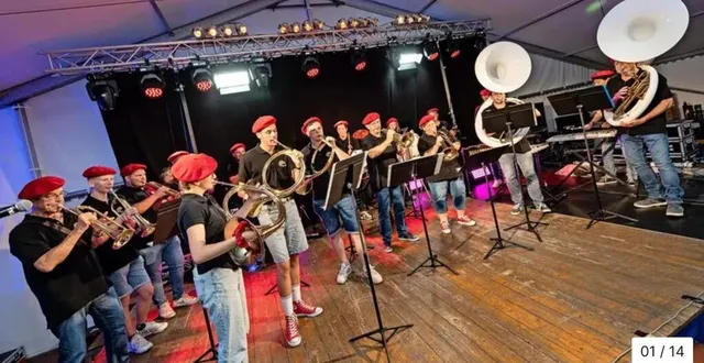 photo  la batterie fanfare la chantenaysienne prépare trois jours de festivités.  &copy;  le maine libre 