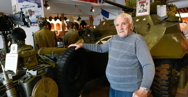photo  roger bellon, fondateur du musée de la seconde guerre mondiale, à conlie (sarthe), est décédé le 1er mai 2025 à l’âge de 96 ans.  &copy;  archives ouest-france/franck dubray 