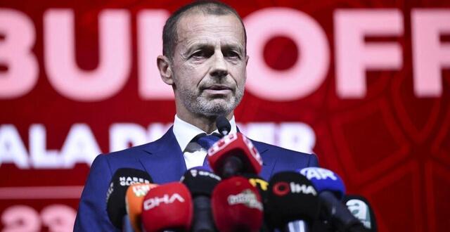 photo aleksander ceferin, le président de l’uefa, s’est montré virulent à l’égard des infrastructures italiennes. © arif hudaverdi yaman / anadolu via afp