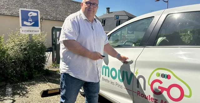 photo  brette-les-pins compte deux renault zoé électriques en autopartage. denis herraux, premier adjoint au maire, est l’élu délégué à ce service au sein du pôle métropolitain le mans sarthe.  &copy;  le maine libre 