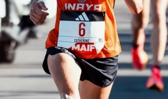 photo  catherine thomas-pesqueux s’est battue 1 an et 17’40 pour s’offrir son record de france du 5 km m3  &copy;  ouest-france 