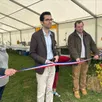 photo  le bureau mareillais du dernier comice agricole du canton de la flèche (sarthe) a inauguré le grand chapiteau acheté grâce aux bénéfices de la manifestation, ce dimanche 4 mai 2025. 
