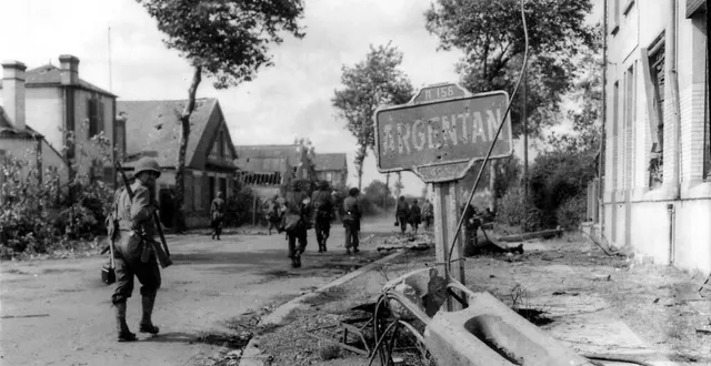 photo  la ville d’argentan, où xavier rousseau a écrit son journal, a été libérée le 20 août 1944.  &copy;  photo fournie par la shao 