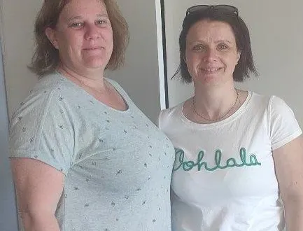 photo  nolwenn coat, directrice, et angélique bedouet, présidente de familles rurales.  &copy;  co 