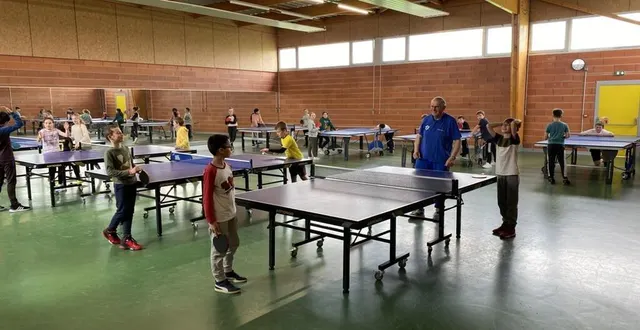 photo  le tennis de table figure parmi les sports proposés aux écoliers.  &copy;  le maine libre 