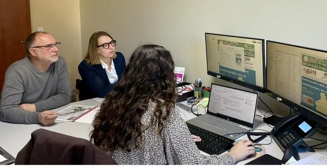 photo  valérie radou, présidente et patrice guyomard, vice-président en charge de l’aménagement, animent ces réunions  &copy;  le maine libre 