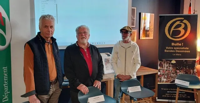 photo  de gauche à droite : daniel ménagé, hubert rohée et jean-philippe desmottes, concepteurs d’origine de la m382 et engagés dans le projet.  &copy;  ouest-france 