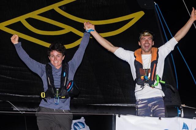 Cindy Brin et Thomas André, skippers de \ photo cindy brin et thomas andré, skippers de \\