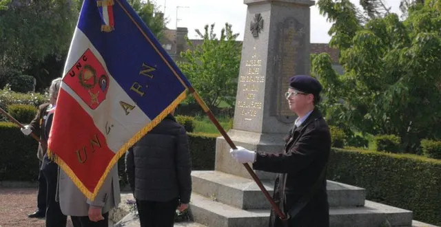 photo  axel pierre est devenu porte-drapeau titulaire de damigny.  &copy;  ouest-france 