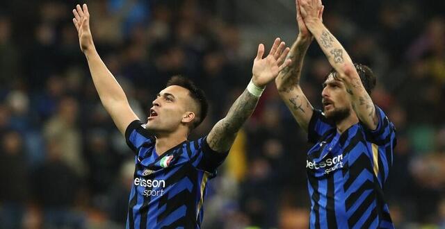 photo lautaro martinez et francesco acerbi, qui célèbrent la qualification en finale, pourraient jouer cinq matches en trois semaines. © marco luzzani / afp