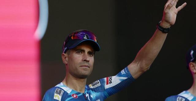 photo mikel landa lors de la présentation des équipes avant le départ du tour d’italie 2025. © afp / luca bettini