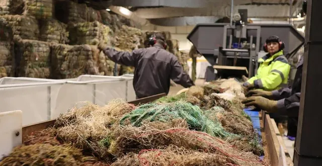 photo  située dans la zone industrielle d’argentan, recyouest est spécialisée dans le recyclage des filets.  &copy;  archives ouest-france 