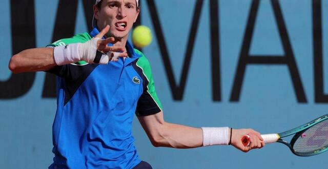 photo ugo humbert s’était blessé à la main droite, et souffre toujours. © thomas coex / afp