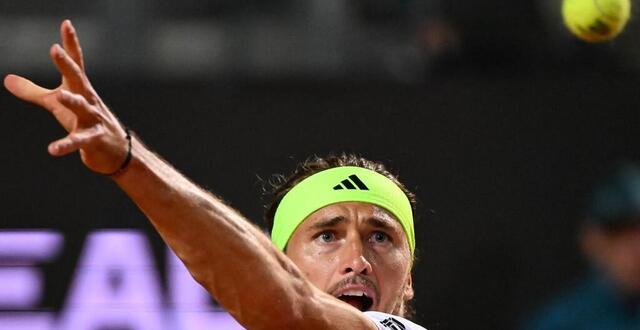 photo alexander zverev lors de son entrée en lice aux masters 1000 de rome, vendredi 9 mai 2025. © piero cruciatti / afp