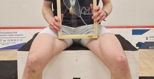 photo  thomas ghory est champion de france de squash (troisième série).  &copy;  th. ghory 