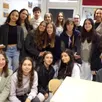 photo  une partie des élèves espagnols venus dans le cadre d’un échange scolaire au collège jacques-peletier de changé.  