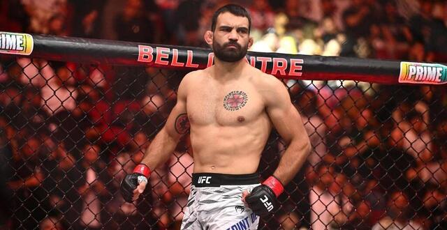 photo benoit saint denis avant son combat contre kyle prepolec à l’ufc 315. © minas panagiotakis / afp