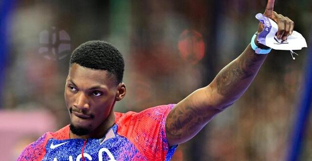 photo l’américain fred kerley lors des jeux olympiques de paris 2024. © martin bernetti / afp