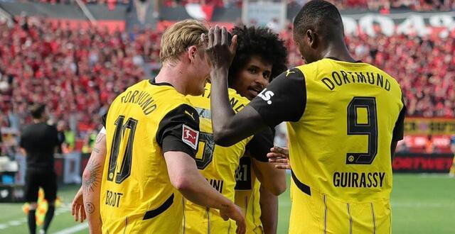 photo le borussia dormund a livré une belle prestation pour venir à bout de leverkusen ce dimanche 11 mai. © dpa picture-alliance via afp / rolf vennenbernd
