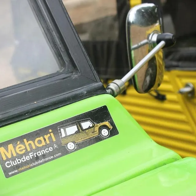 photo le logo du méhari club de france est toujours bien en évidence sur la carrosserie.  ©  ouest-france