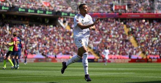 photo kylian mbappé s’est offert un triplé dans le clasico. © david ramos / afp