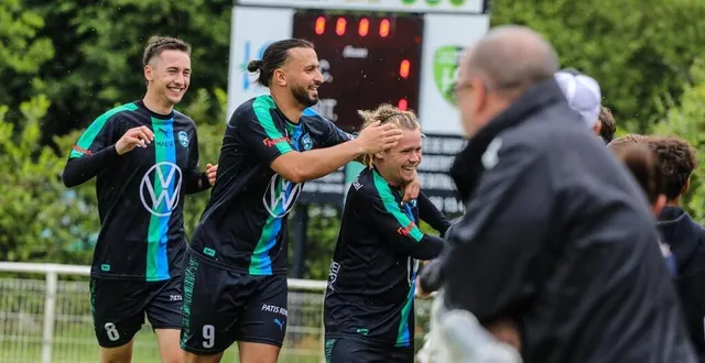 photo  avec cette victoire, les joueurs de fred binet se sont offert un match décisif pour jouer la montée.  &copy;  le maine libre 