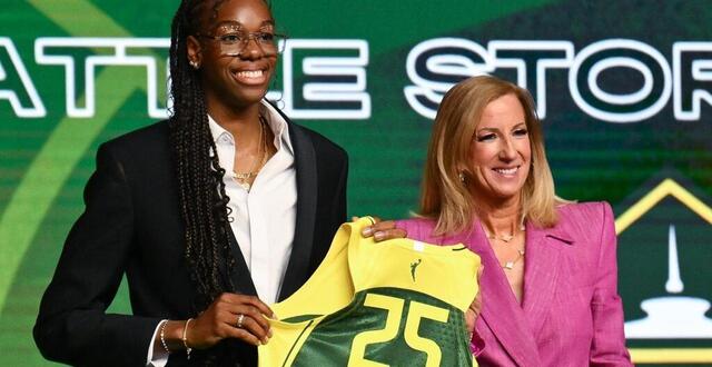 photo draftée en 2e position lors de la draft wnba 2025, dominique malonga a annoncé ce dimanche qu’elle ne participerait pas à l’euro avec l’équipe de france. © angela weiss / afp