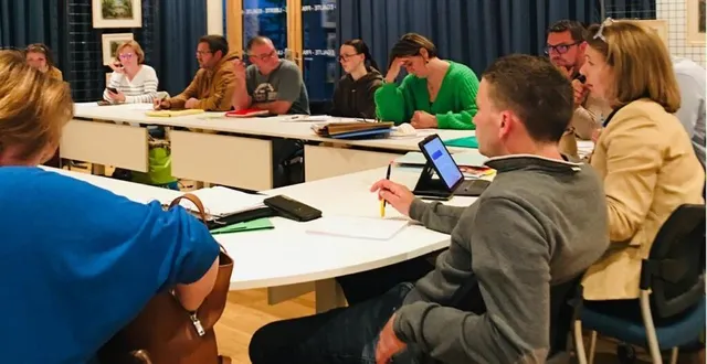 photo  les membres de l’association comice neuville 2025 et son président, nicolas foucault, réunis pour organiser les événements à venir.  &copy;  le maine libre 