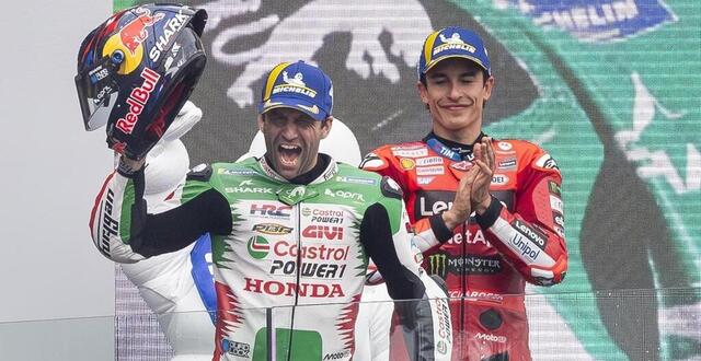photo johann zarco est entré dans l’histoire en remportant le grand prix de france, dimanche 11 mai, devant la légende marc marquez actuel leader du championnat du monde. © mathieu pattier / ouest-france