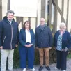 photo  de gauche à droite : sébastien gourdel, président de la cdc ; ségolène chesnel, gérard rosé, maire et agnès laigre, conseillère départementale. 