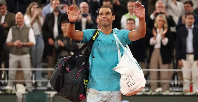 photo rafael nadal lors de ses adieux au court philippe chatrier après sa défaite contre alexander zverev, l’an dernier. © clive brunskill / getty images via afp