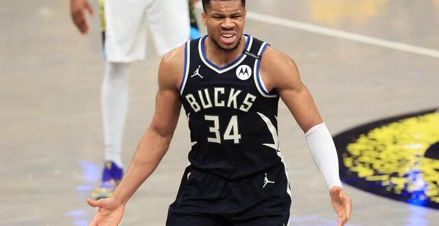 photo le joueur star des milwaukee bucks giannis antetokounmpo serait « ouvert » à un départ des milwaukee bucks selon l’insider shams charania. le grec est dans l’équipe depuis 2013 et y a remporté un titre en 2021. © getty images via afp