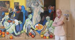 Info insolite  pedro suarez, peintre de renom international, expose actuellement dans la galerie jeanne-malivel au premier étage du vieux couvent. 