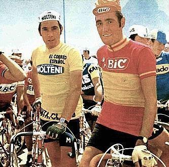 photo eddy merckx et luis ocana sur la vuelta 1973. © afp