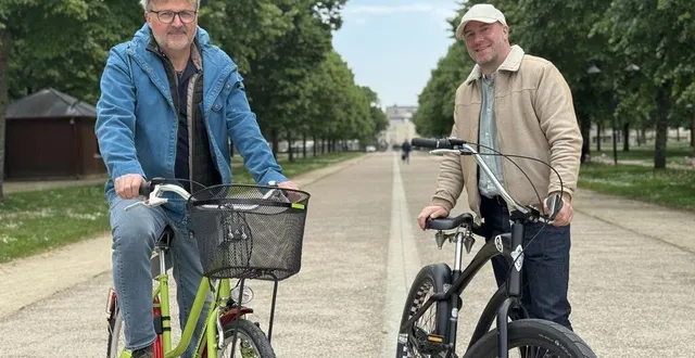 photo  jean-pierre pichard, responsable des espaces verts à la ville d’alençon, et florent catteau, président des courts circuits.  &copy;  ouest-france 